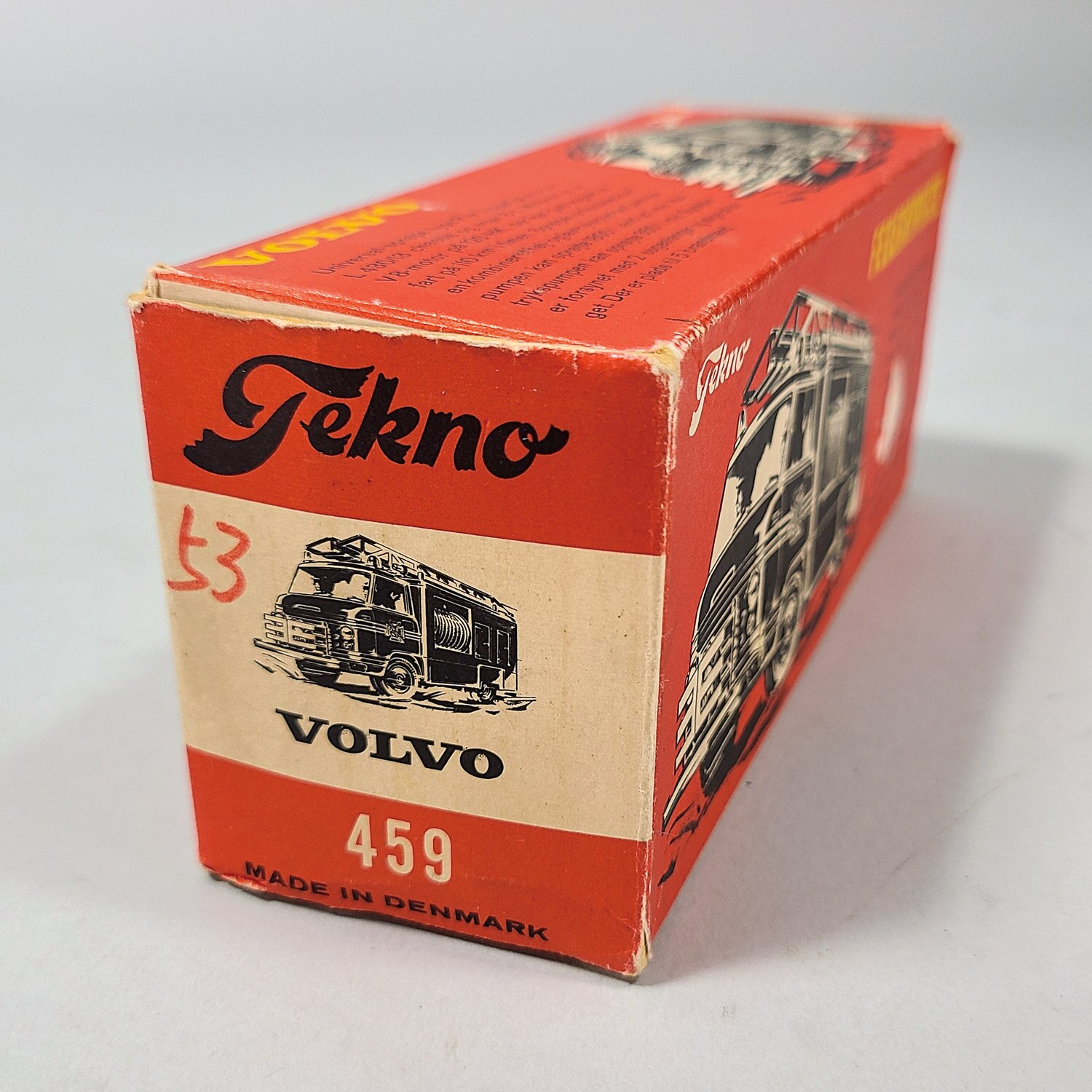 TEKNO 459 ボルボ FALCK ZONEN 消防車 15cm けらく堂｜外国製ビンテージミニカー専門ネットショップ