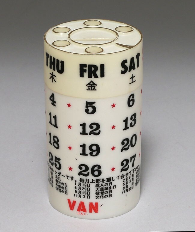 美品 VAN-JAC-万年カレンダー VAN JAC 万年カレンダー貯金箱