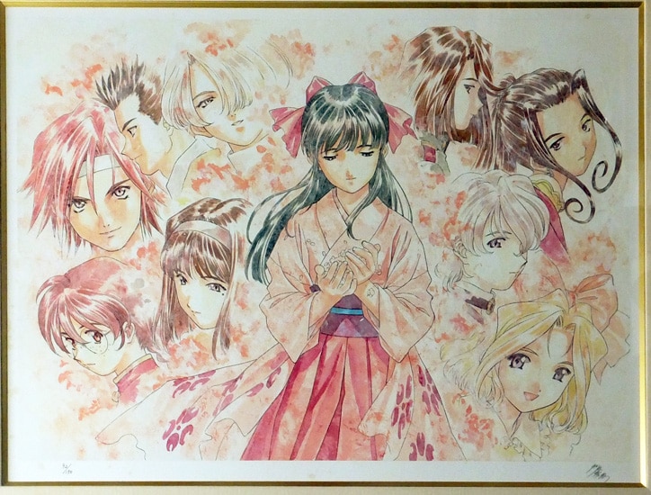 松原秀典 リトグラフ「雪月風花」サクラ大戦