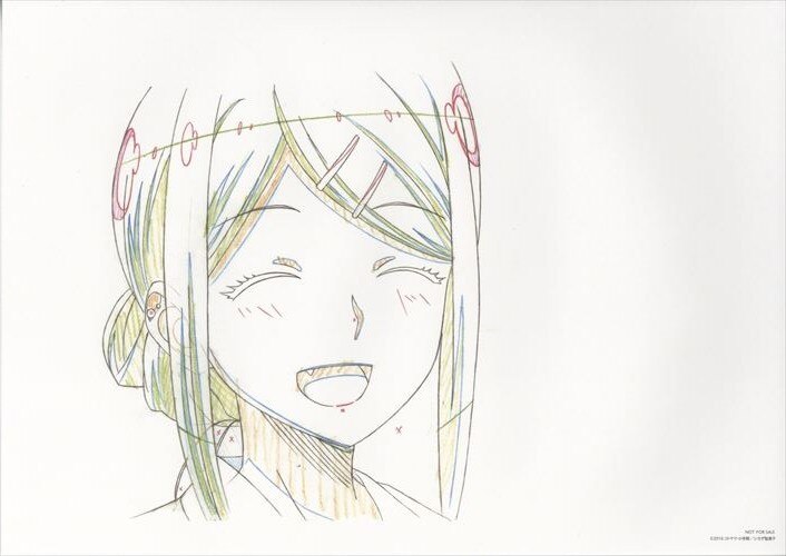 だがしかし 複製原画（動画）5枚セット