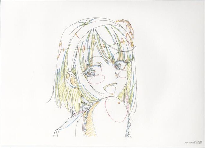 だがしかし 複製原画（動画）5枚セット