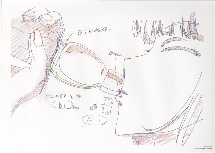 だがしかし 複製原画（動画）5枚セット