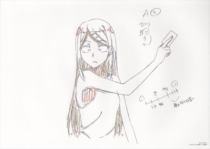 だがしかし 複製原画（動画）5枚セット