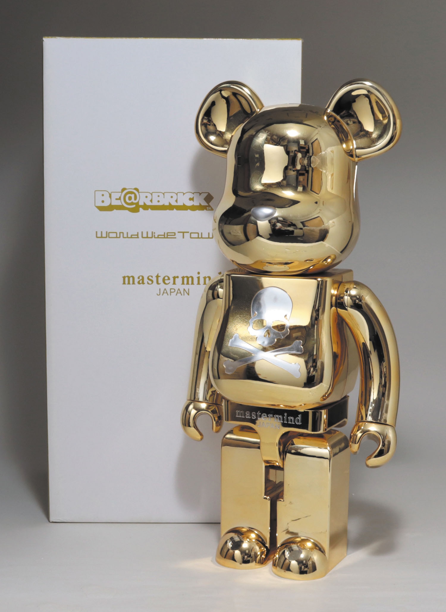 EVISU Bearbrick 1000% Gold Golden Medicom Toy Be@rbrick Limited