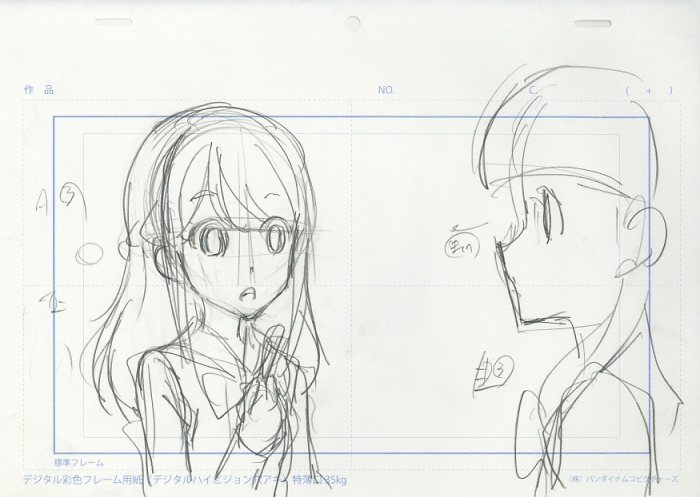 アイカツフレンズ ラフ原画