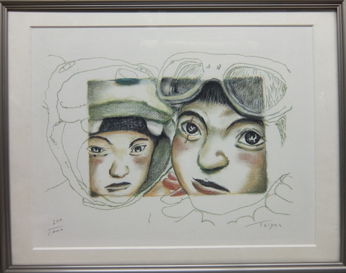 松本大洋直筆サイン入りカラー複製イラスト[鉄コン筋クリート]
