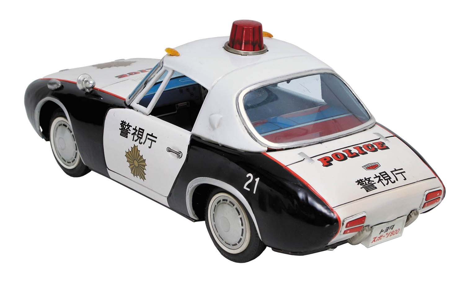 アサヒ玩具　ブリキ　警視庁パトロールカー　トヨタスポーツ800 ヨタハチ アサヒ玩具 ブリキ 警視庁パトロールカー トヨタスポーツ800