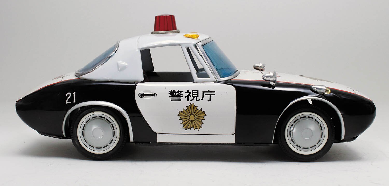 アサヒ玩具　ブリキ　警視庁パトロールカー　トヨタスポーツ800 ヨタハチ アサヒ玩具 ブリキ 警視庁パトロールカー トヨタスポーツ800