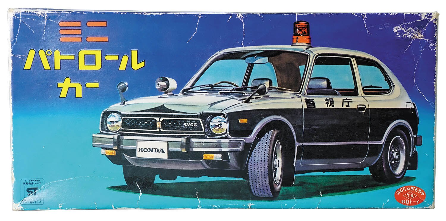 ヒ*ン様 【当時物】野村トーイ ブリキ製 パトカー ハイウェイパトロール カマロ 野村トーイ ミニパトロールカー