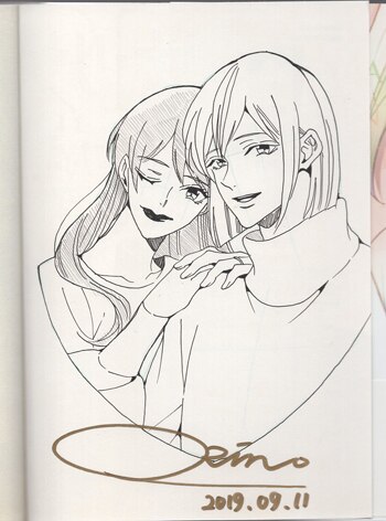 RIN。直筆イラストサイン本「19歳の夫には秘密がある」2巻