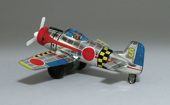 小野トーイ フリクショントイ ゼロ戦 ブリキ 小野トーイ ゼロ戦 零式艦上戦闘機