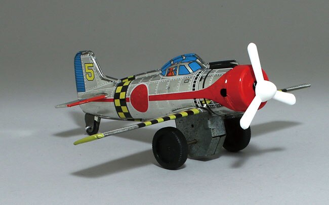 小野トーイ フリクショントイ ゼロ戦 ブリキ 小野トーイ ゼロ戦 零式艦上戦闘機