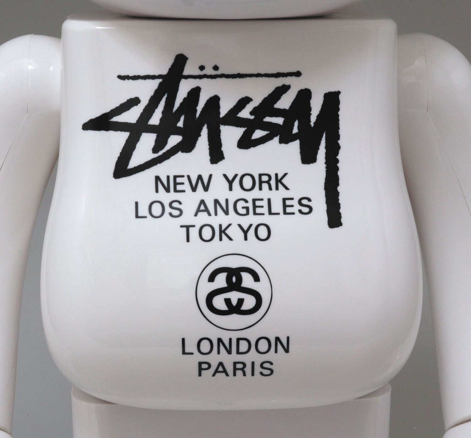 メディコムトイ BE@RBRICK 1000％ ステューシーワールドツアー白