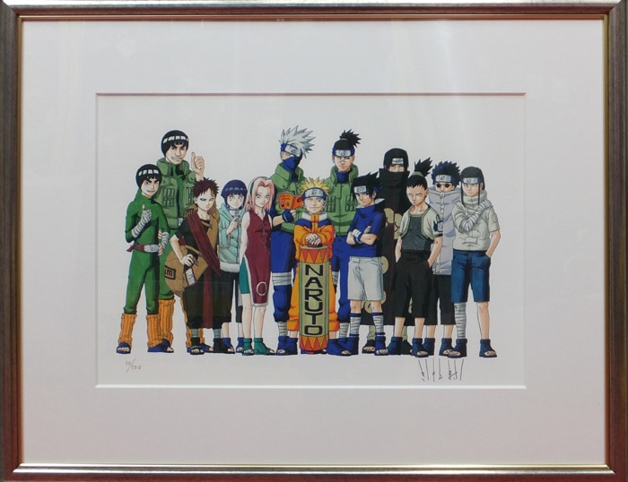 PG-8590]NARUTO-ナルト- 直筆サイン入りカラー複製イラスト 岸本斉史