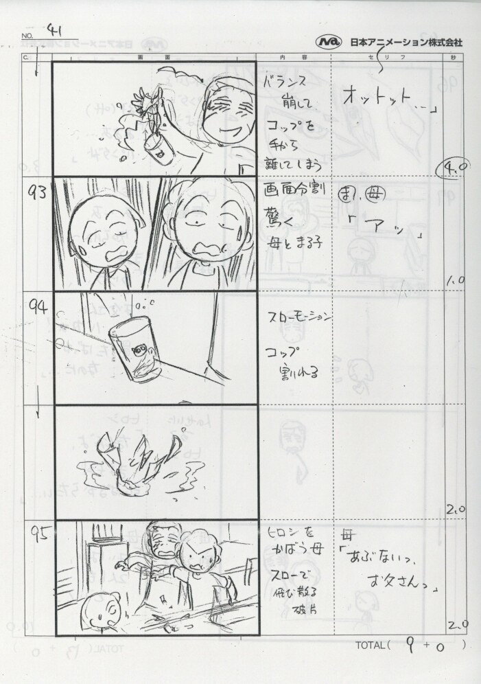 ちびまる子ちゃん 絵コンテ