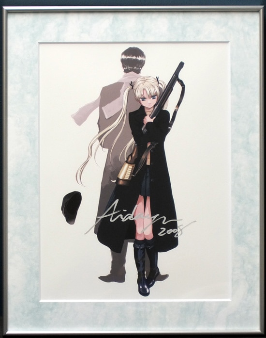 相田裕 直筆サイン入りカラー複製イラスト 「GUNSLINGER GIRL」 -2