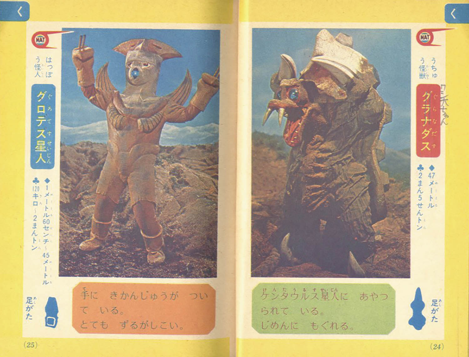 小一　かいじゅうだいじてん 小一怪獣大じてん」1972(S47)06ふろく