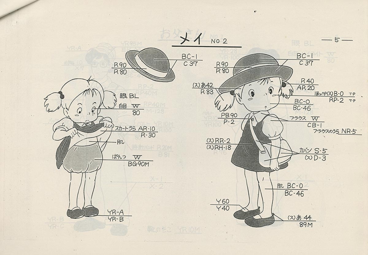 My Neighbor Totoro color specification
