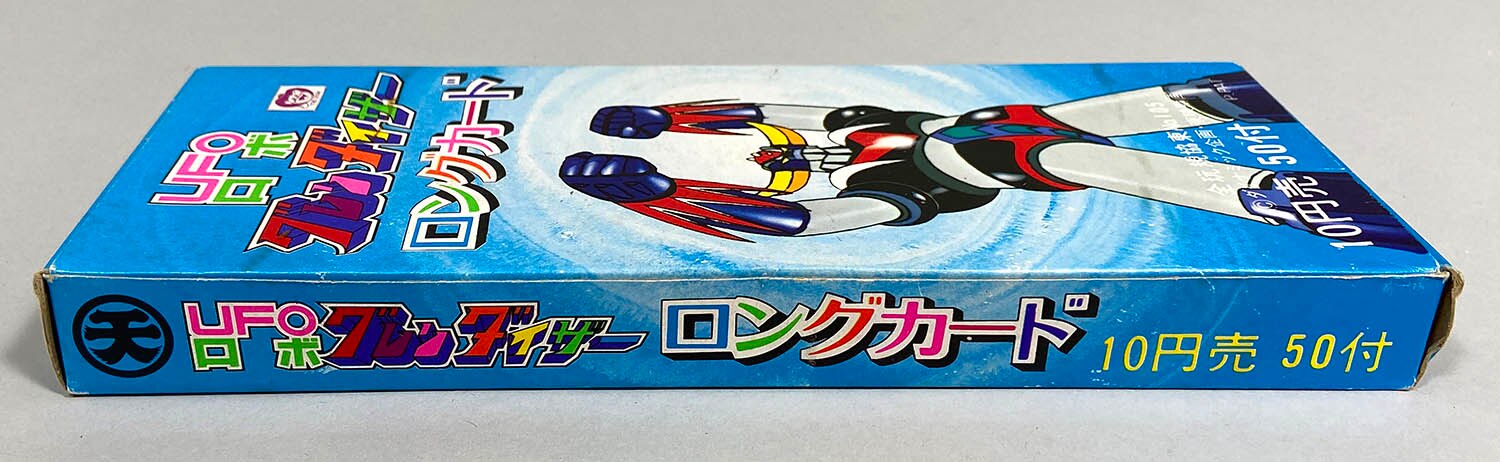 3023] ロングカード UFOロボグレンダイザー 青箱 10円売50付 箱一式