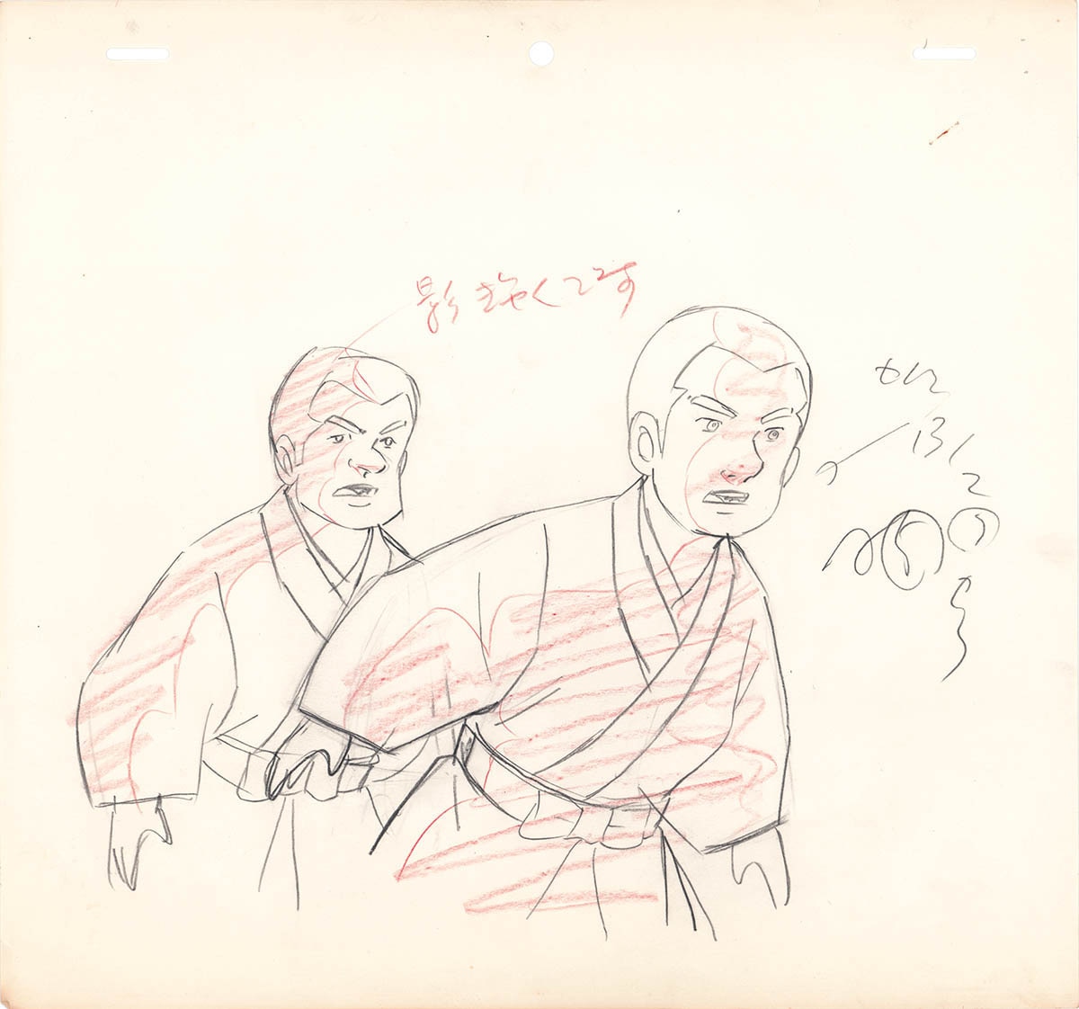 一休さん セル画2枚 一休さんと秀念さん