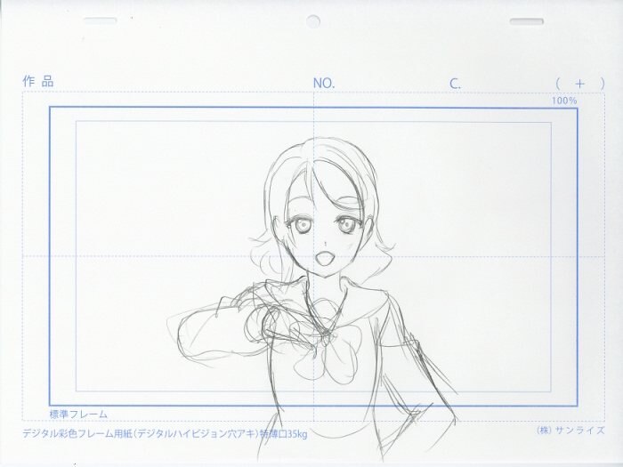 ラブライブ！サンシャイン!! ラフ原画