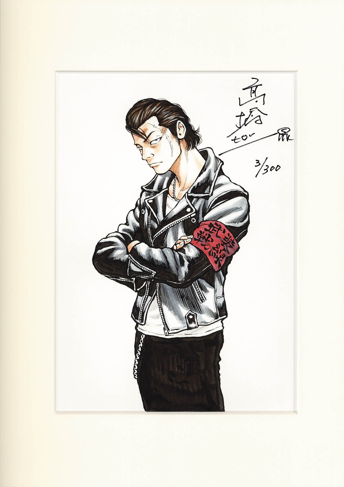 T.F.O.A x COLLARS イラストポスター サイン入り 高橋ヒロシ先生