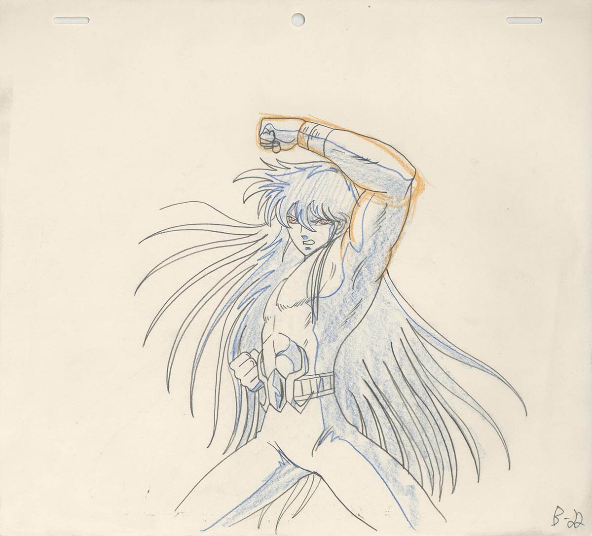 聖闘士星矢 ポラリスのヒルダ セル画 動画 Cel Genga Hakuren | ポラリスのヒルダ #Hakuren #SaintSeiya #聖闘士星矢
