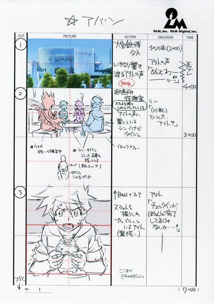 新幹線変形ロボ シンカリオンZ 絵コンテ