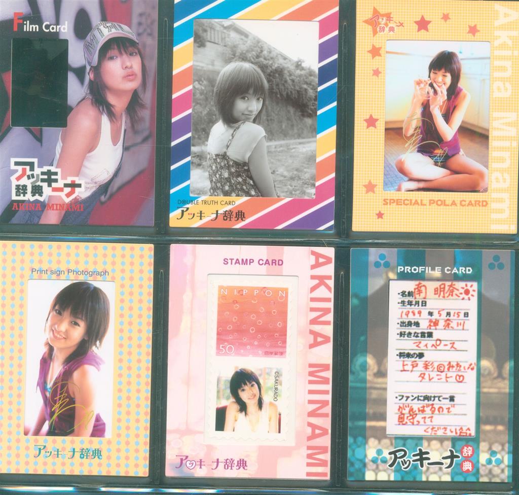 南明奈 アッキーナ辞典 143種（うちサイン入12枚）