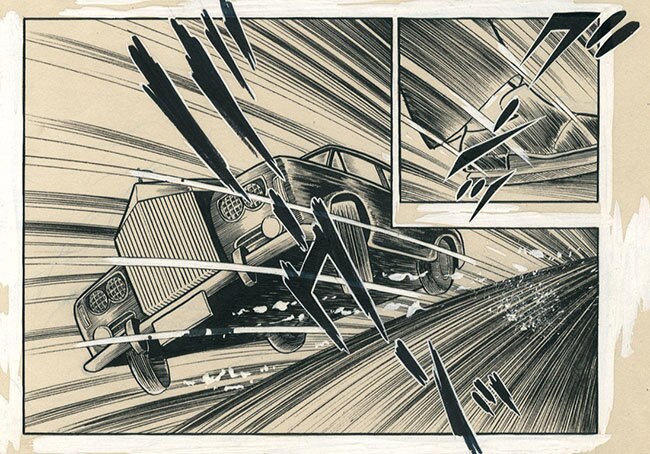 本宮ひろ志直筆原稿「俺の空」