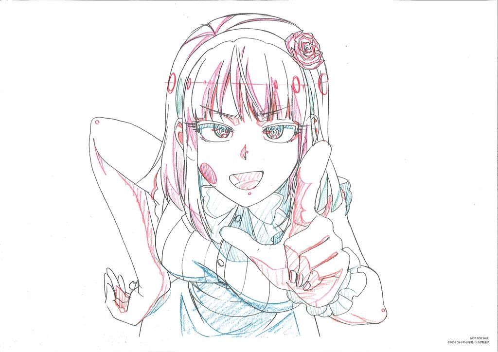 だがしかし ほたるとサヤの選りすぐり複製原画5点セット+生動画1枚