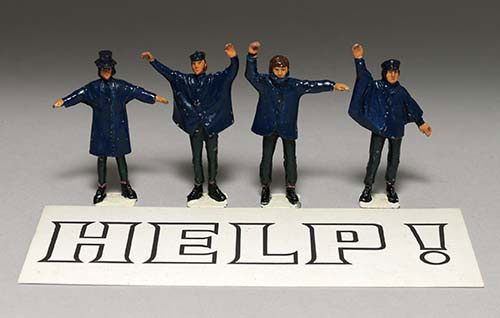 ホワイトメタル ビートルズ ヘルプ! フィギュア箱付