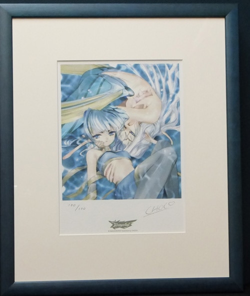 限定品 カグユヅ 直筆サイン入り複製イラスト CHOCO 直筆サイン入りカラー複製イラスト「PIXY GARDEN」