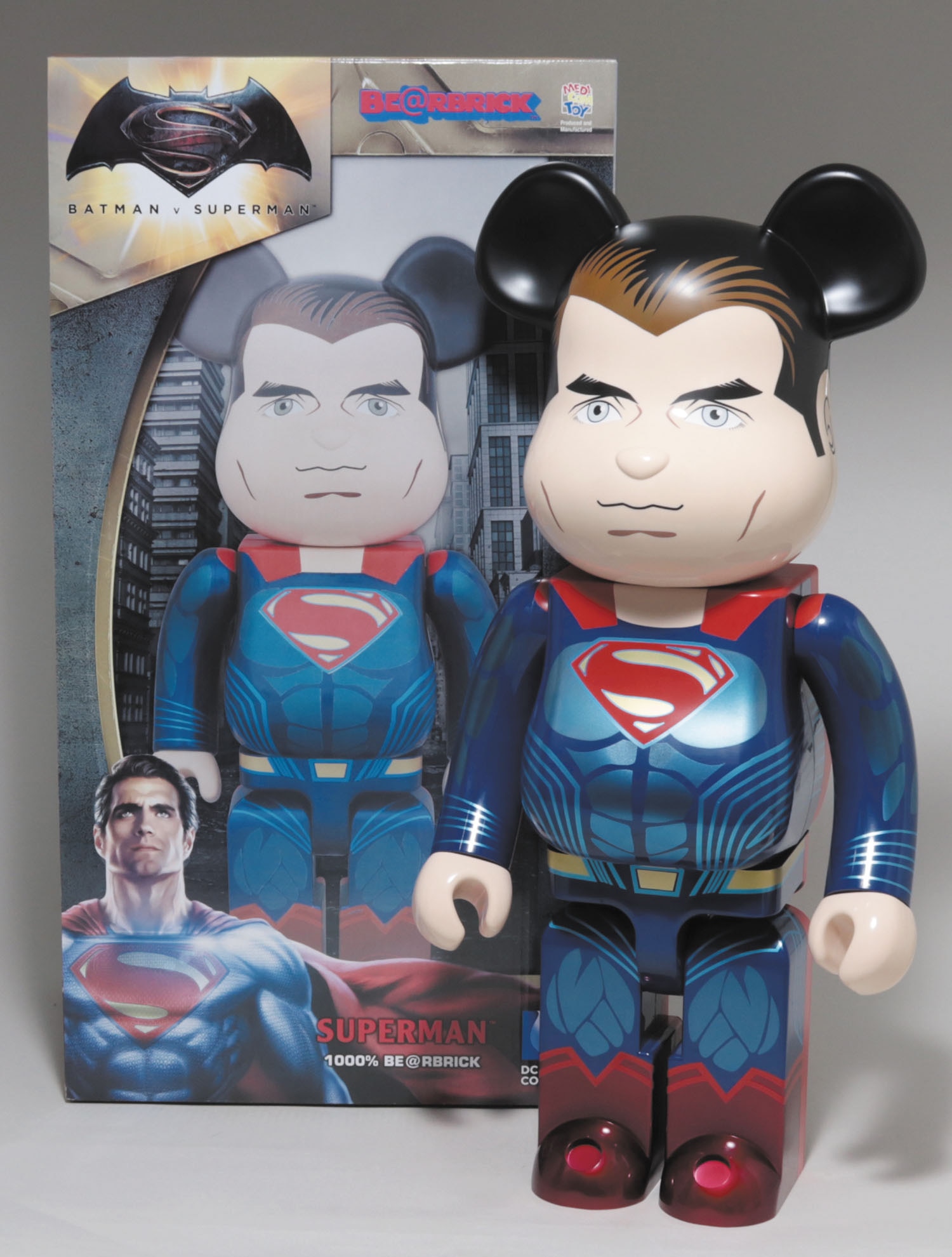 ベアブリック 100% スーパーマン&アーマードバットマン-