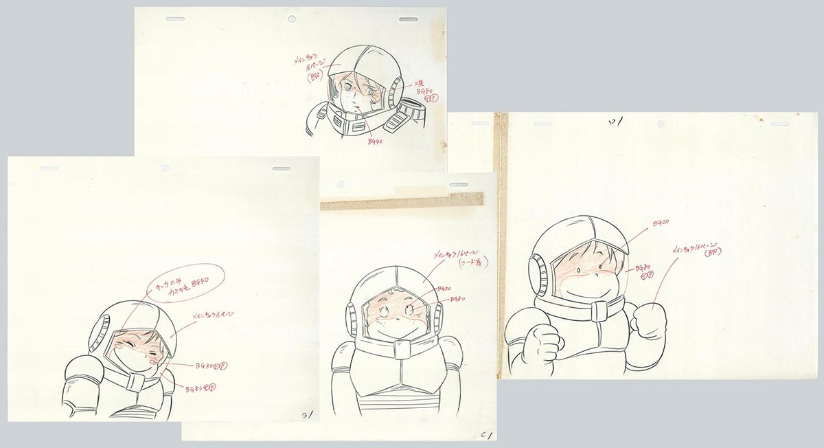 Mobile Suit Gundam Setting Genga Hand-Drawn by Yoshiyuki Tomino