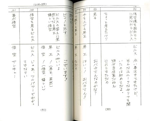 劇場版 ドラゴンボールZ 神と神録音台本3冊セット 劇場版 ドラゴンボールZ 神と神録音台本3冊セット