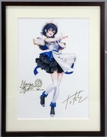 畑健二郎 直筆サイン入りカラー複製イラスト「ハヤテのごとく!」