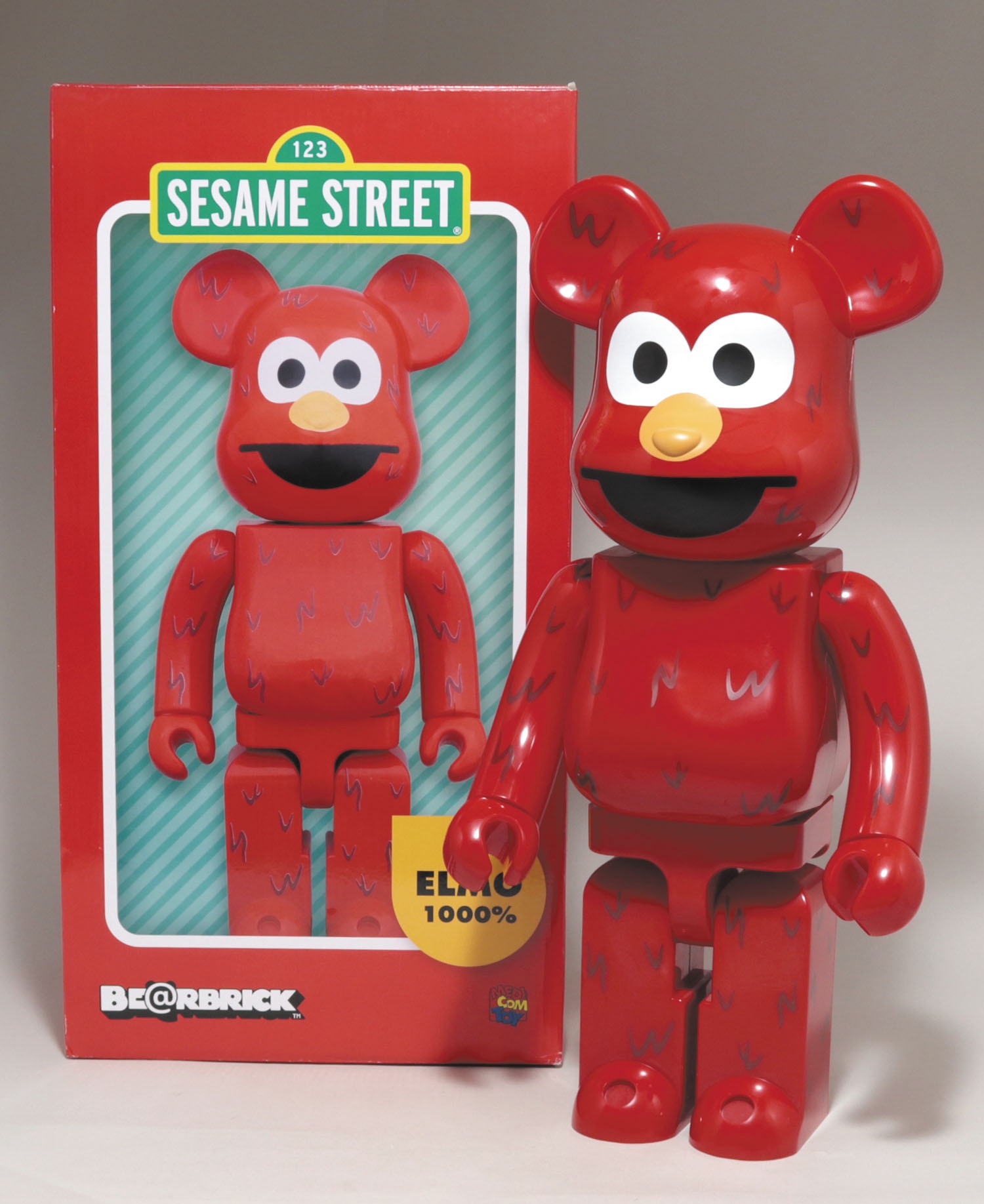 Be@rbrick ベアブリック エルモ 1000% セサミストリート。 medicom-toy-elmo-costume-