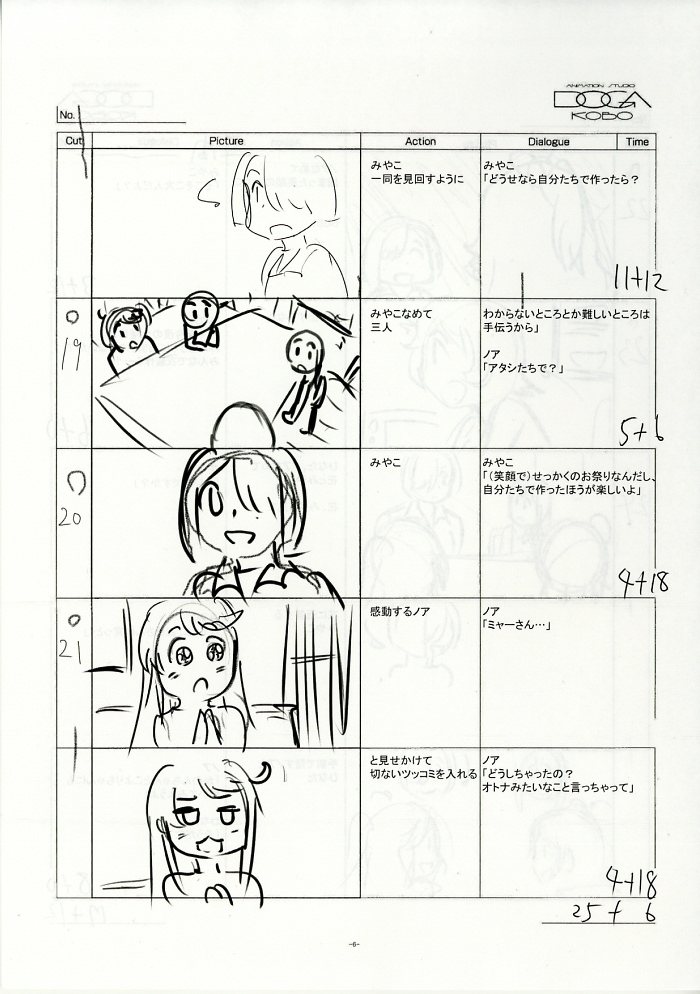 私に天使が舞い降りた! 絵コンテ