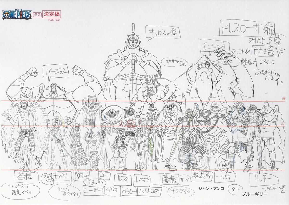 One Piece ドレスローザ編 設定 制作素材