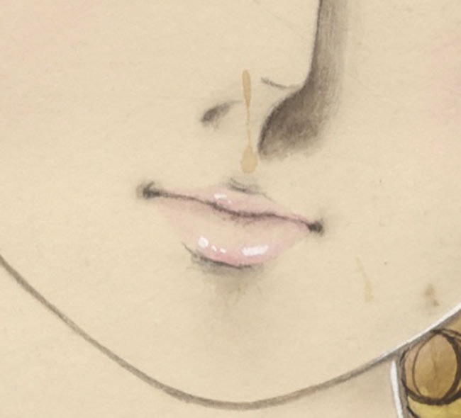 まつざきあけみ 直筆イラスト ♯ イラスト 絵画 複製原画