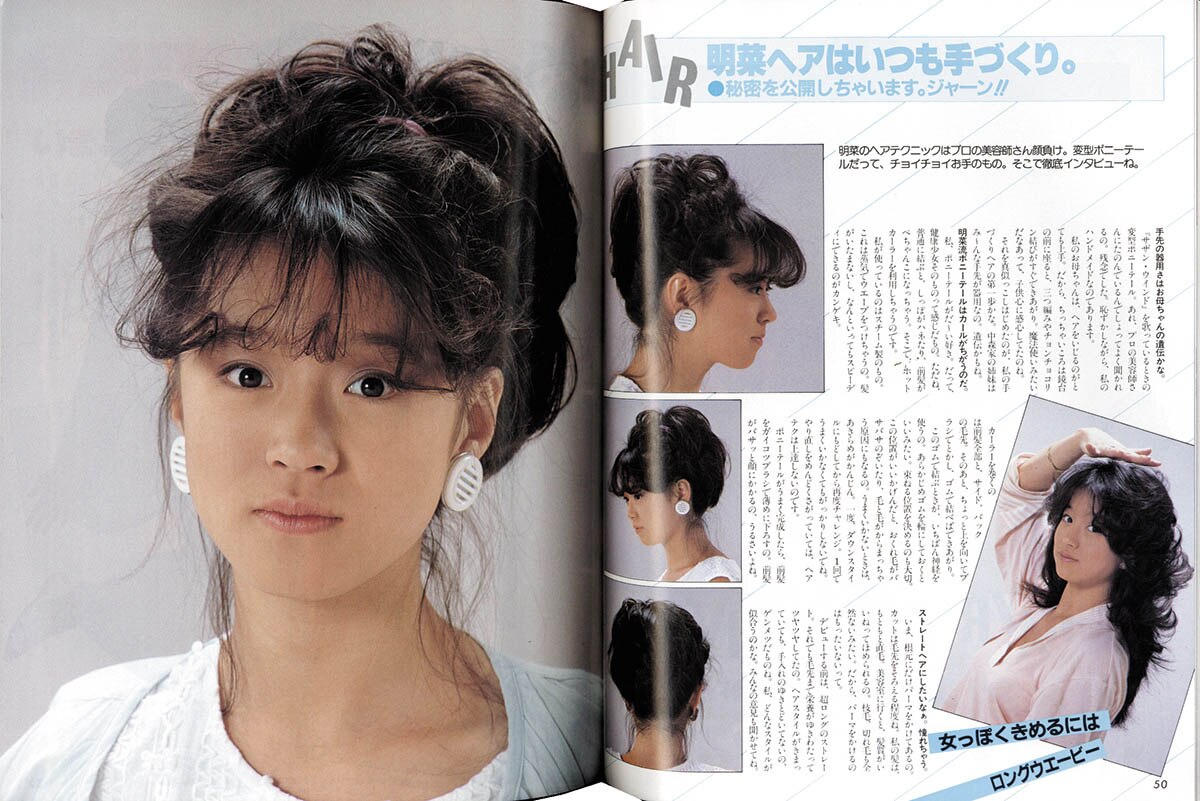 レッド 明星 ヘアカタログ 明星ヘアカタログ84年夏