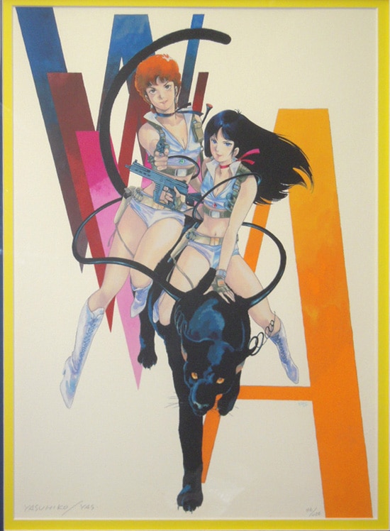 FG-0903]安彦良和 シルクスクリーン 「ダーティペア～スリーダブル