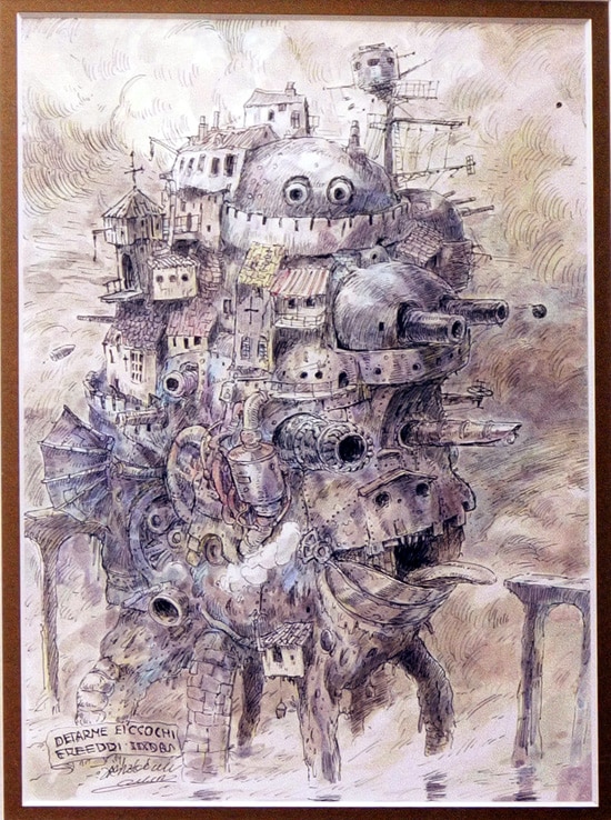宮崎駿 カラー複製イラスト ハウルの動く城