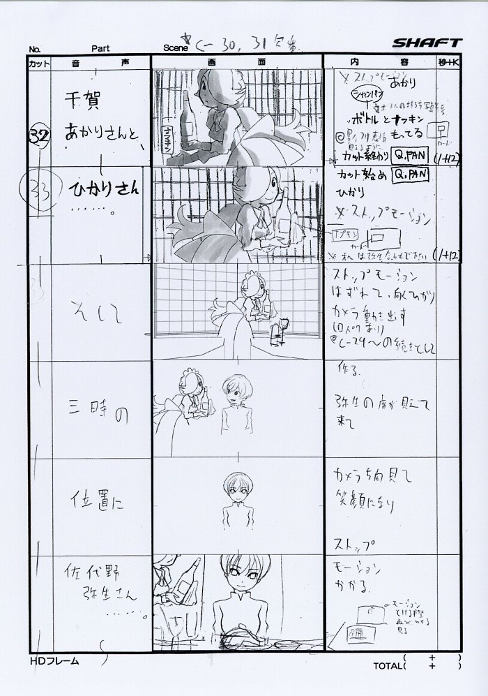 クビキリサイクル 青色サヴァンと戯言遣い 絵コンテ