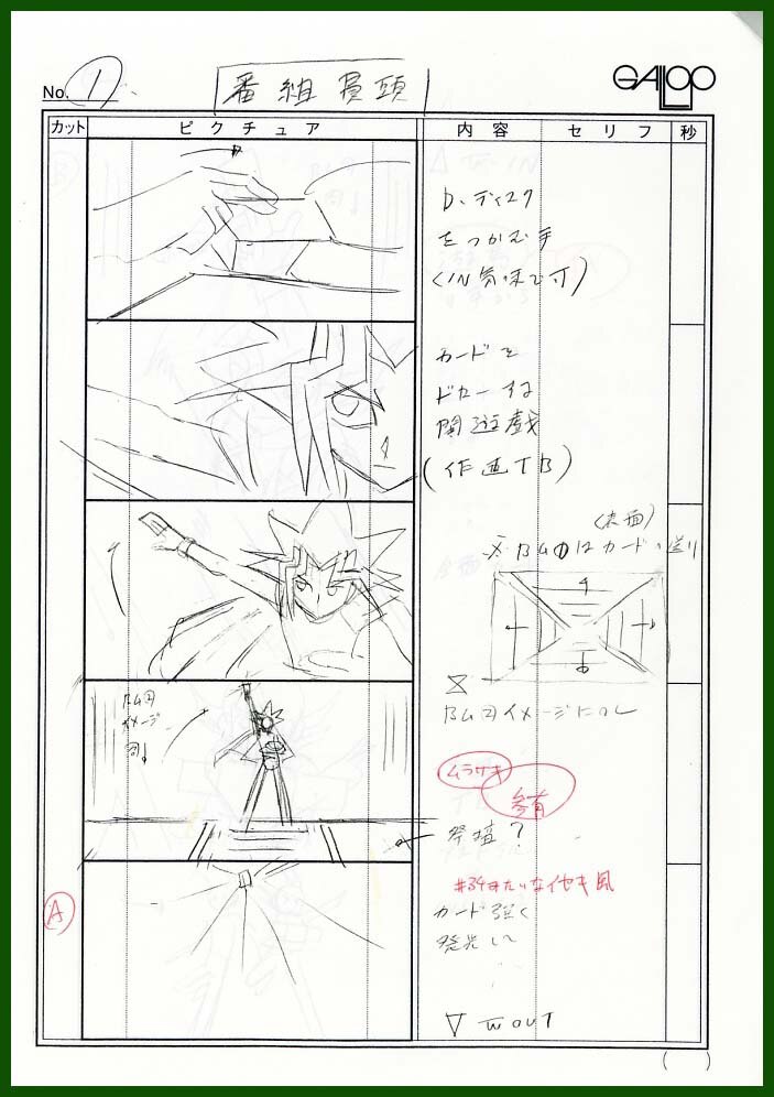 遊戯王デュエルモンスターズ デュエルアワー 絵コンテ