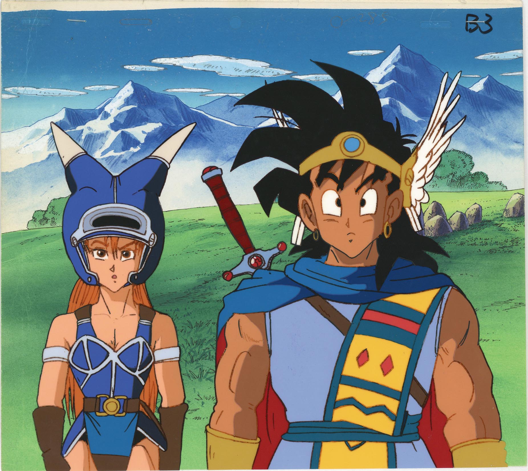 Original Dragon Quest: Legend of the Hero Abel Anime Cel