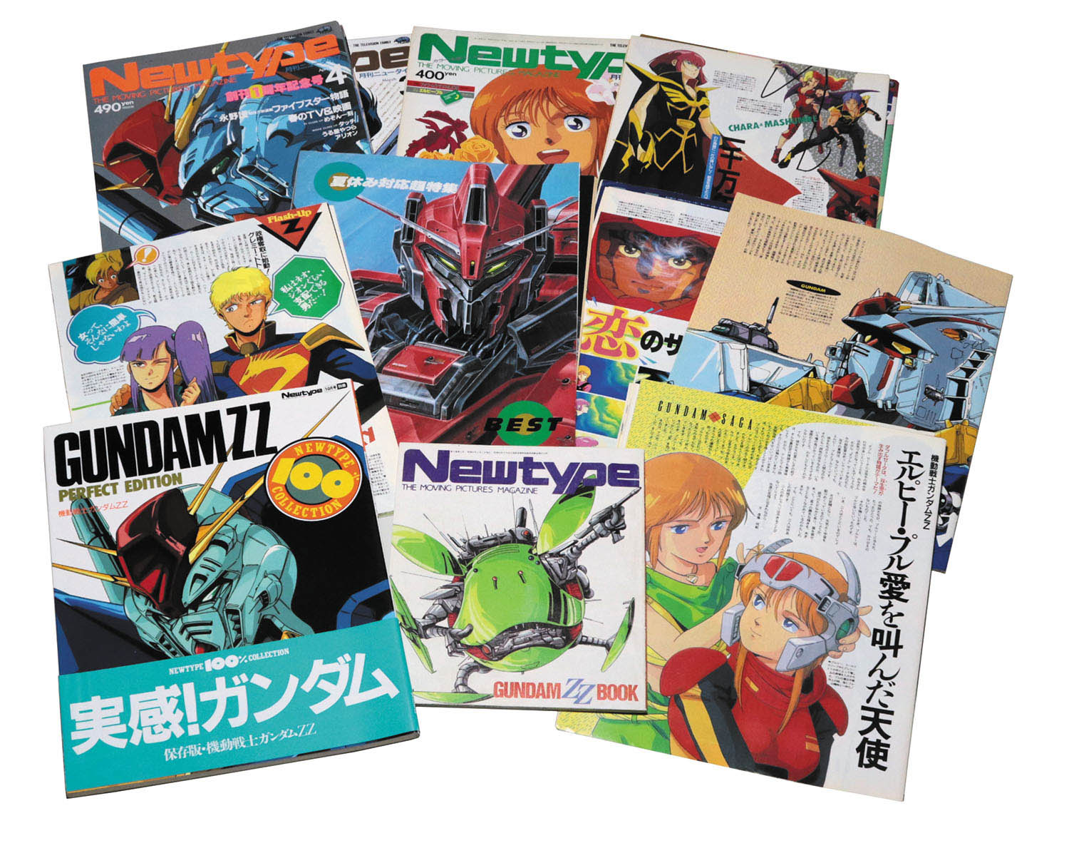 角川書店 Newtype ガンダムZZ記事スクラップ 1986(S61)03～1987(S62)04