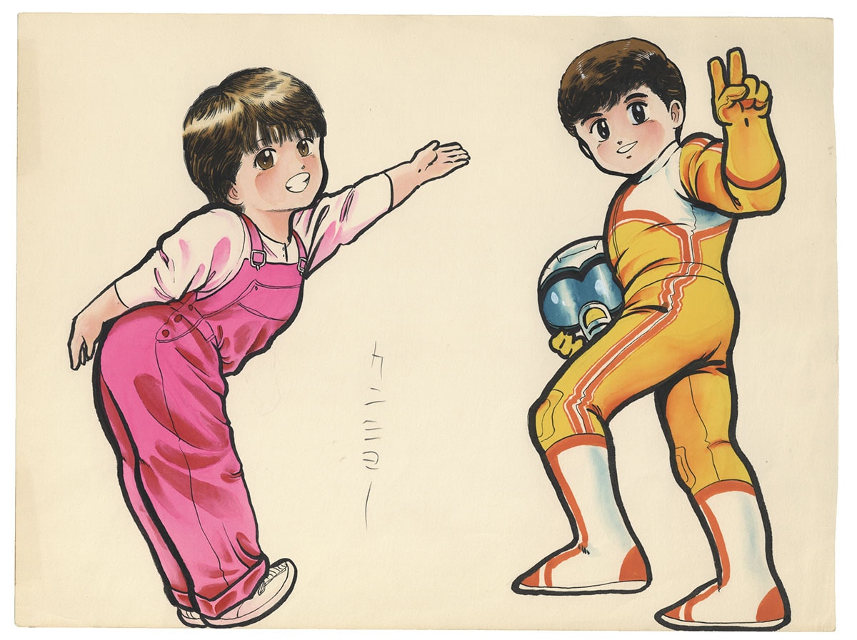 2024年 お歳暮・冬ギフト特集 のなかみのる直筆カラーイラスト「ラジコンキッド」 サイン、直筆画