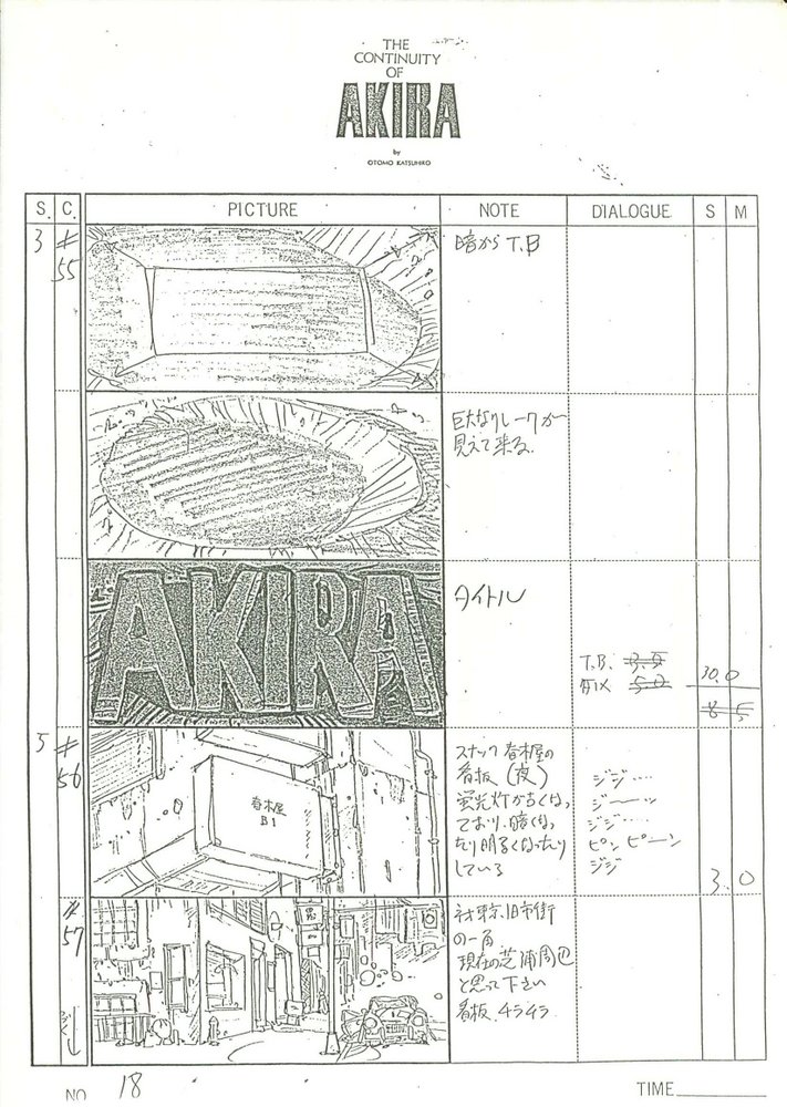 劇場版AKIRA アキラ 絵コンテ 激レア お宝 おまけ付き 昭和版「アキラ絵コンテ集」と令和版「Animation